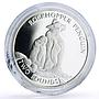 Sandwich Islands 2 pounds x 4 Set Albatross Penguin Seal Whale silver coins 2006