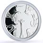 Latvia 1 lats Riga Zoo Elephant Giraffe Crocodile Monkey Fauna silver coin 2012