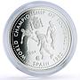 Mongolia 500 togrog Football World Cup in Spain Players proof silver coin 2004