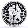 Tonga 1 paanga Seoul Summer Olympic Games Boxing Boxers proof silver coin 1988