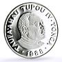 Tonga 1 paanga Seoul Summer Olympic Games Shot Put proof silver coin 1988
