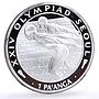 Tonga 1 paanga Seoul Summer Olympic Games Swimming proof silver coin 1988