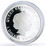 Tuvalu 1 dollar Conservation Wildlife Siberian Tiger Fauna silver coin 2012