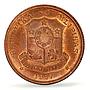 Philippines 5 sentimos Aquino PATTERN TRIAL KM-Pn33 SP64 PCGS copper coin 1967