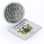 Ghana 5 cedis African Ounce Wildlife Gorilla Monkey Fauna silver coin 2015