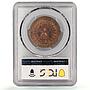 Vietnam 2 dong Rebel Regular Coinage Ho Chi Minh KM-4 MS63 PCGS bronze coin 1946