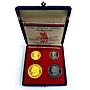 Czechoslovakia Set Prague Ducats Dubcek Jan Hus proof gold silver medals 1968