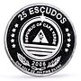 Cape Verde 25 escudos Christianity Saints Jesus Christ proof silver coin 2006