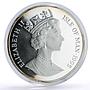 Isle of Man 5 angel Archangel Michael Dragon Slaying 5 oz proof silver coin 1995