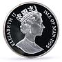 Isle of Man 5 angel Archangel Michael Dragon Slaying 5 oz proof silver coin 1995