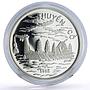 Vietnam 100 dong Seafaring Dragon Boat Ship Large proof silver coin 1988