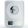 Yemen 15 rials Jerusalem Church Mosque Architecture PF69 NGC silver coin 1975