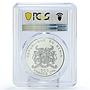 Benin 500 francs Lunar Calendar Dragon Year Red PR69 PCGS silver coin 2012