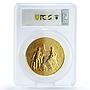 France Paris International Expo Gilt SP64 PCGS bronze token medal coin 1909