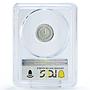 Indonesia Irian Barat 1 sen President Sukarno KM-5 UNC PCGS aluminum coin 1962