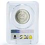 Indonesia Riau Arch. 1 5 10 25 50 sen Set Sukarno MS63 PCGS aluminum coins 1962