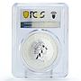 Cook Islands 1 dollar Fire Engines Cars LF 15 MS70 PCGS silver coin 2006