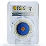 Kazakhstan 100 tenge Zodiac Signs Series Cancer PR69 PCGS bimetal AgTa coin 2018