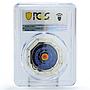 Kazakhstan 100 tenge Zodiac Signs Series Libra PR69 PCGS bimetal AgTa coin 2018