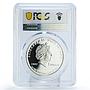Niue 1 dollar Chang Flies to The Moon Literature Art PR68 PCGS silver coin 2007