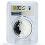 Tuvalu 1 dollar Conservation Wildlife Crocodile Fauna PR69 PCGS silver coin 2011