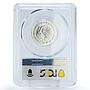 Mexico 1/4 onza Libertad Angel of Independence MS69 PCGS silver coin 1996