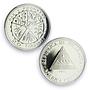 Nicaragua 20 cordobas Earthquake Peace Progress Bird PR69 PCGS silver coin 1975