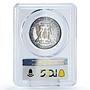 Sao Tome 250 dobras Independence Mother and Child PR68 PCGS silver coin 1977