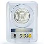 Sao Tome 250 dobras Independence World Population PR67 PCGS silver coin 1977