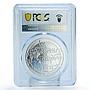 Andorra 10 diners World Wonders Brazil Christ Redeemer PR69 PCGS Ag coin 2009