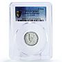 Indonesia Riau Arch. 1 5 10 25 50 sen Set Sukarno MS63 PCGS aluminum coins 1962