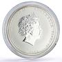 Australia 50 cents Lunar Calendar series II Year of the Mouse silver coin 2008