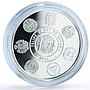 Spain 5 euro Ibero-American Railways Barcelona Mataro Train silver coin 2020