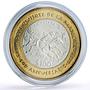 Mexico 100 pesos Cervantes Don Quijote Anniversary Literature bimetal coin 2005