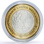 Mexico 100 pesos Cervantes Don Quijote Anniversary Literature bimetal coin 2005