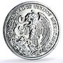 Mexico Puebla Battle General Zaragoza Horseman silver token medal coin 1962