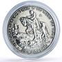 Mexico Puebla Battle General Zaragoza Horseman silver token medal coin 1962