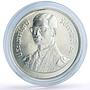 Thailand 150 baht 9th World Orchid Conference Flowers Flora silver coin 1978