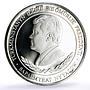 Turkmenistan 500 manat Torebek Khanum Mausoleum Architecture silver coin 2000