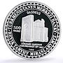 Turkmenistan 500 manat Torebek Khanum Mausoleum Architecture silver coin 2000