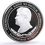 Turkmenistan 500 manat Torebek Khanum Mausoleum Architecture silver coin 2000