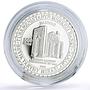 Turkmenistan 500 manat Torebek Khanum Mausoleum Architecture silver coin 2000