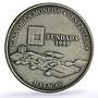 Venezuela 6000 bolivares BCV Central Bank Maracay Mint House silver coin 1999