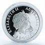 Australia 1 dollar Echidna Spiny wild nature silver coin 2009