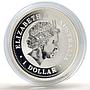 Australia 1 dollar Lunar Calendar series I Year of the Snake silver coin 2001