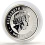 Australia 1 dollar Lunar Calendar series I Year of the Monkey silver coin 2004