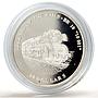 Liberia 20 dollars Railways Railroads Trains Br 10 001 proof silver coin 2003