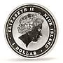 Niue 1 dollar Lunar Calendar Year of the Rat Mouse Pagoda silver coin 2008