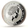 Niue 1 dollar Lunar Calendar Year of the Rat Mouse River silver coin 2008