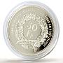 Switzerland 50 francs Aarau Shooting Festival Thaler Una Lion silver coin 2010
